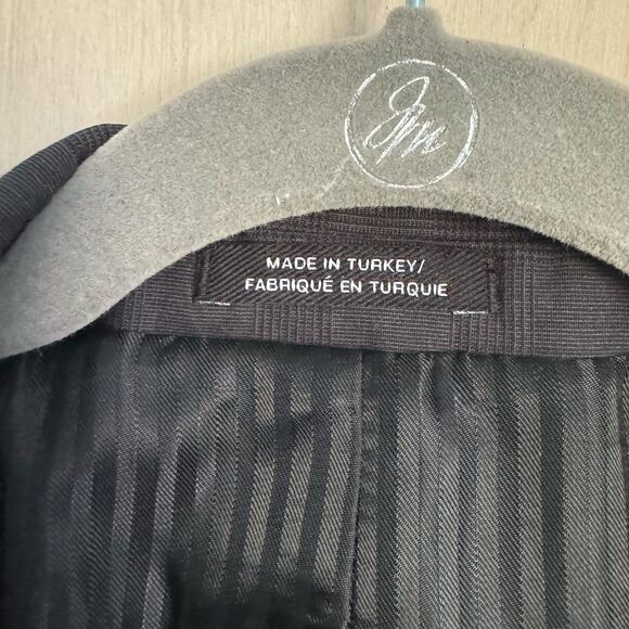 Express Men's Dark Grey Black Fitted Blazer 38R - Picture 4 of 10